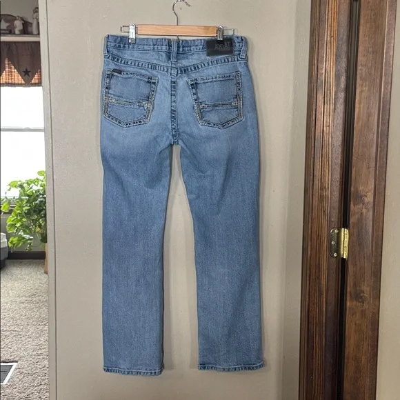 Ariat Light Blue M5 Straight Men's Jeans - Picture 2 of 16